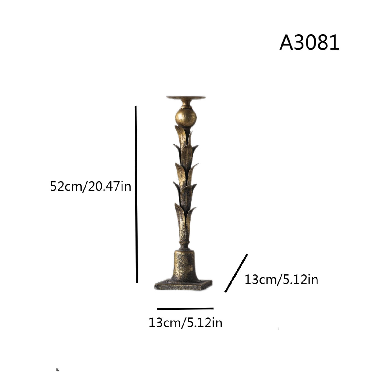 Petal-shaped candle holder