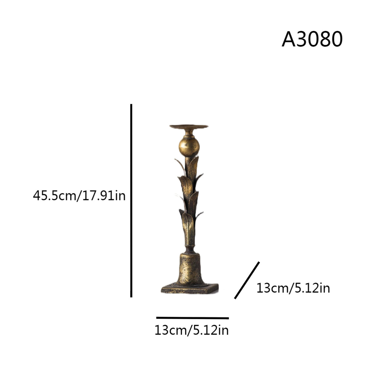 Petal-shaped candle holder